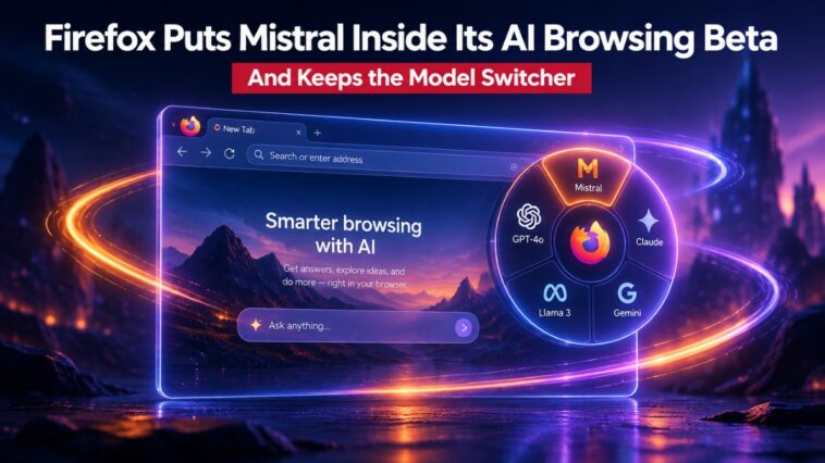 Firefox Puts Mistral Inside Its AI Browsing Beta and Keeps the Model Switcher