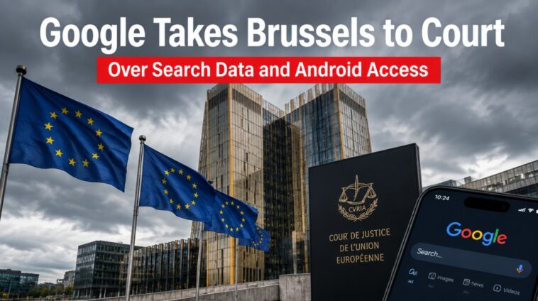 Google Takes Brussels to Court Over Search Data and Android Access
