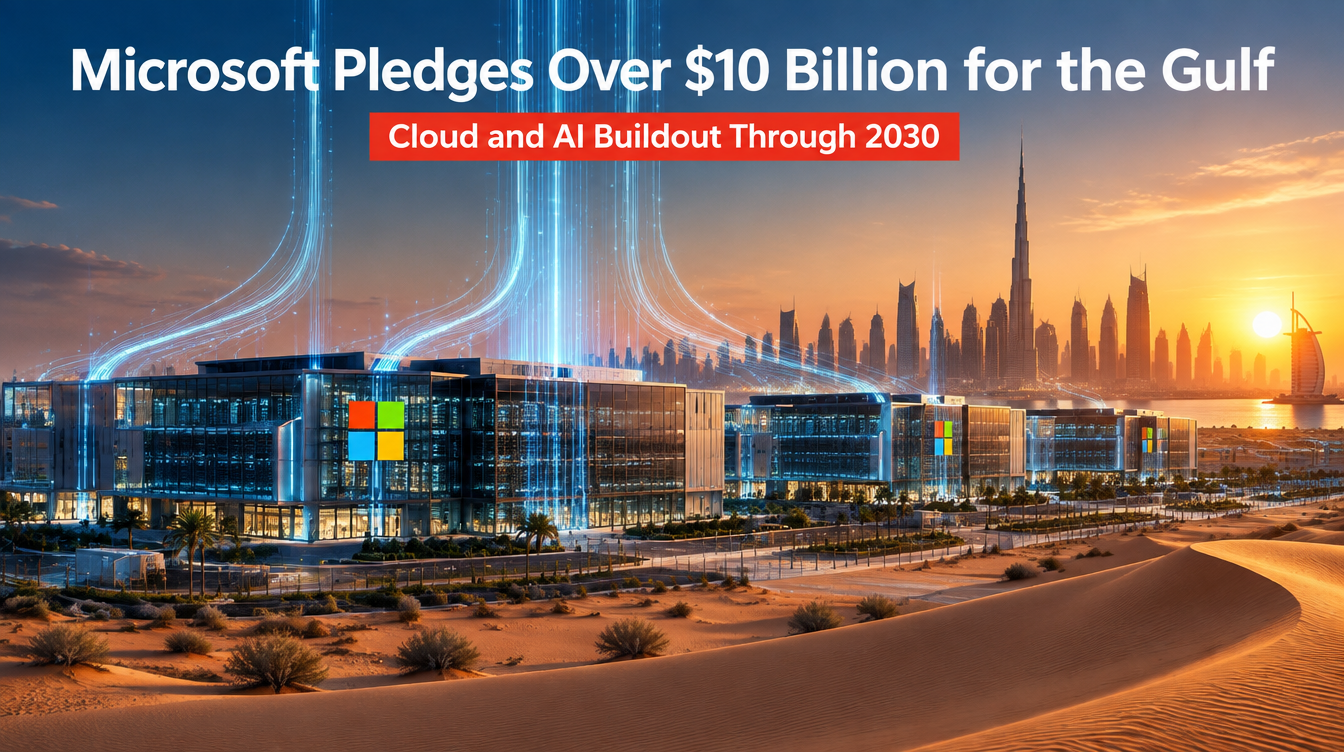 Microsoft Pledges Over 10 Billion Dollars for Gulf Cloud and AI Buildout