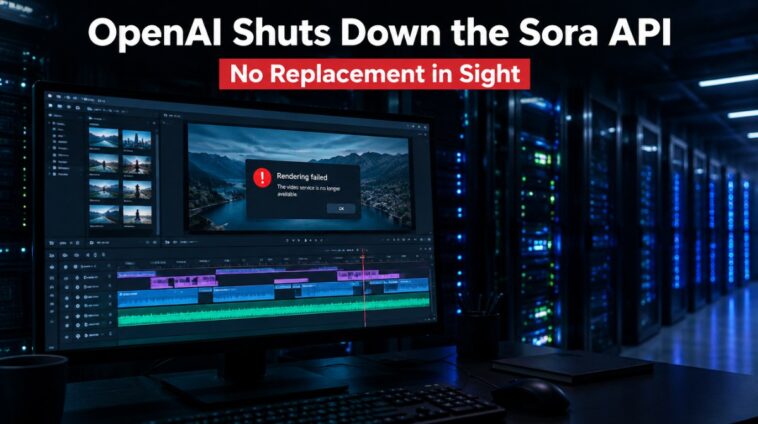 OpenAI Shuts Down the Sora API With No Replacement in Sight