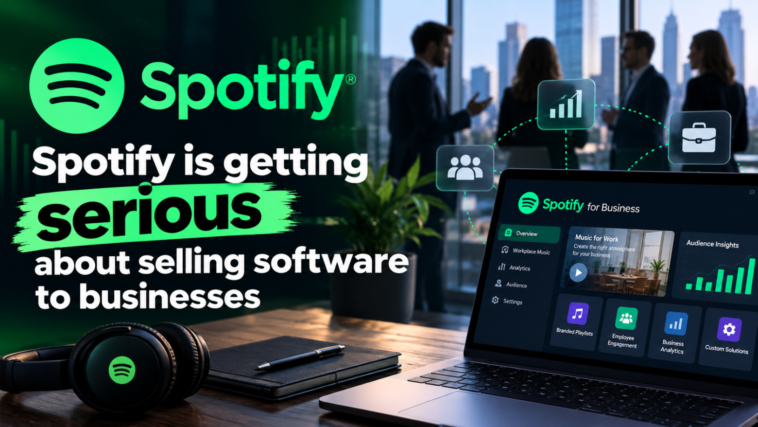 Spotify is getting serious about selling software to businesses