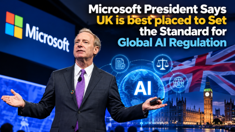 Microsoft President: UK Is Best Placed to Lead AI Regulation
