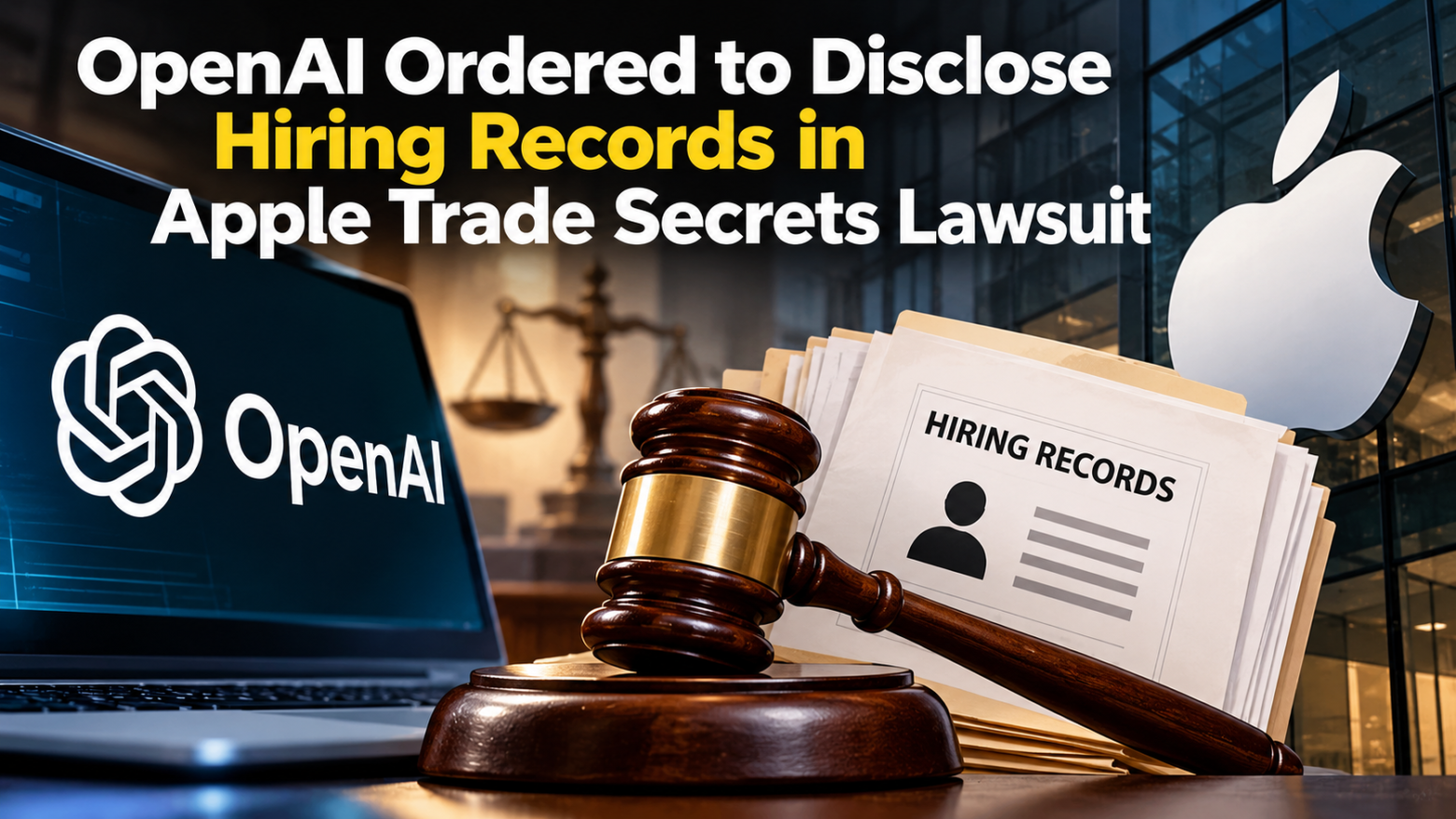 OpenAI Ordered to Disclose Hiring Records in Apple Trade Secrets Lawsuit