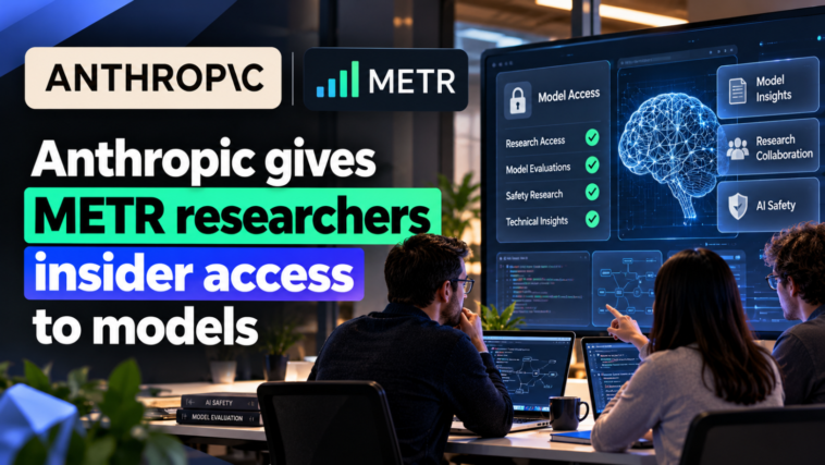 Anthropic gives METR researchers insider access to models