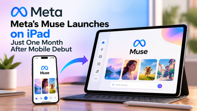 Meta’s Muse Launches on iPad Just One Month After Mobile Debut