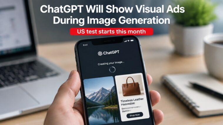 ChatGPT Will Show Visual Ads During Image Generation, Starting With a US Test