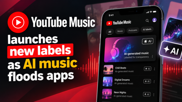 YouTube Music launches new labels as AI music floods apps
