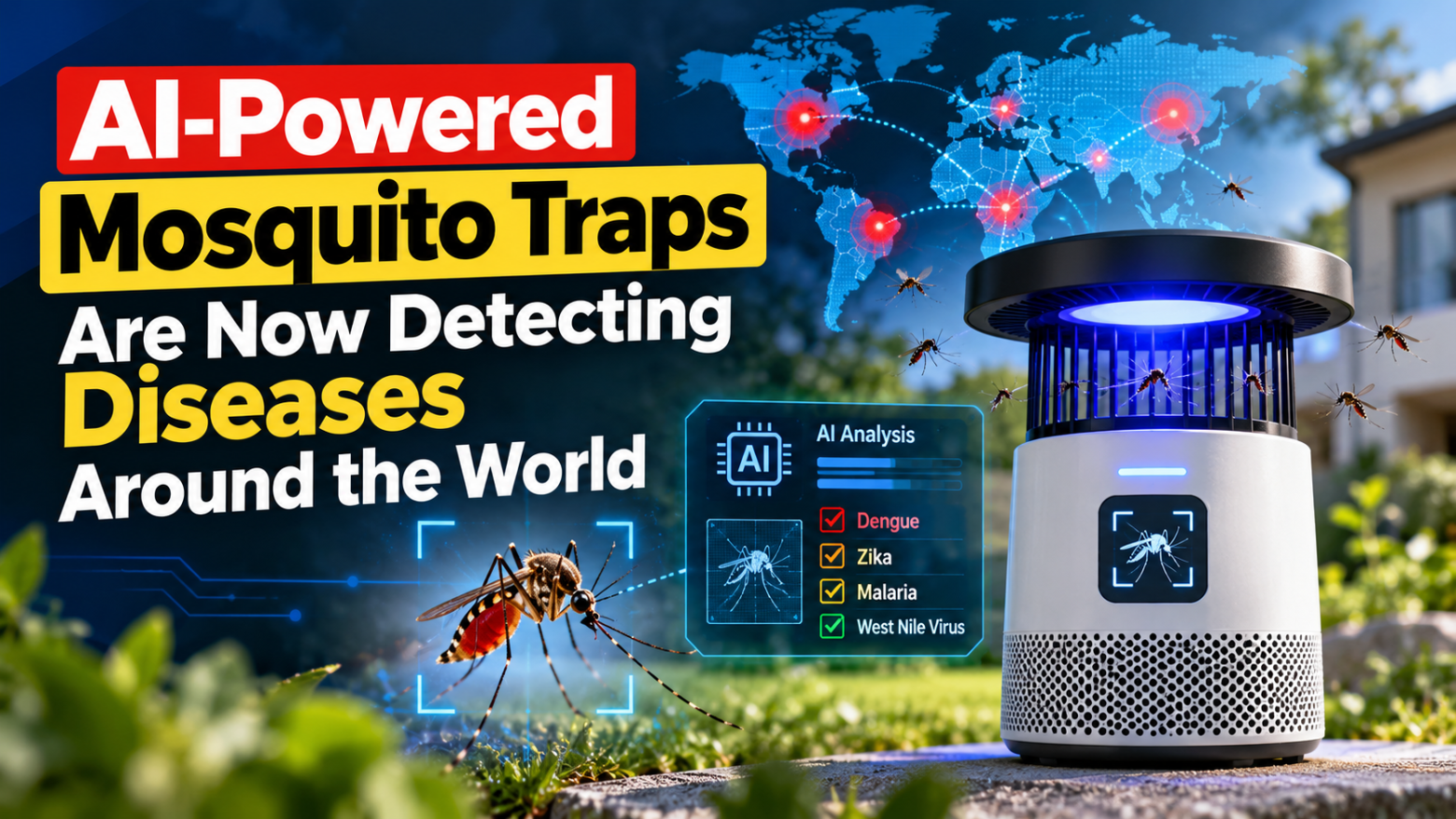 AI-Powered Mosquito Traps Are Now Detecting Diseases Around the World