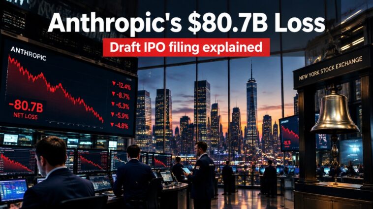 Anthropic Reports $80.7 Billion First-Half Loss in Draft IPO Filing