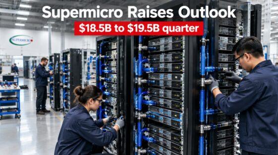Supermicro Lifts First-Quarter Revenue Outlook to $18.5 Billion to $19.5 Billion