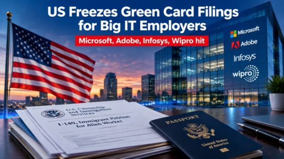 US green card filing freeze for big IT employers
